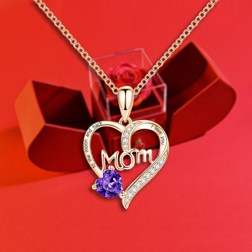 I love you shops mom necklace